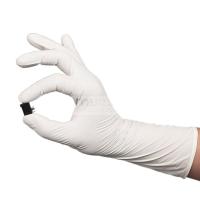 Buy cheap 300mm / 12 Inch Cleanroom Nitrile Gloves For Class 100 ISO product