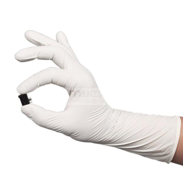 Buy cheap 300mm / 12 Inch Cleanroom Nitrile Gloves For Class 100 ISO from wholesalers