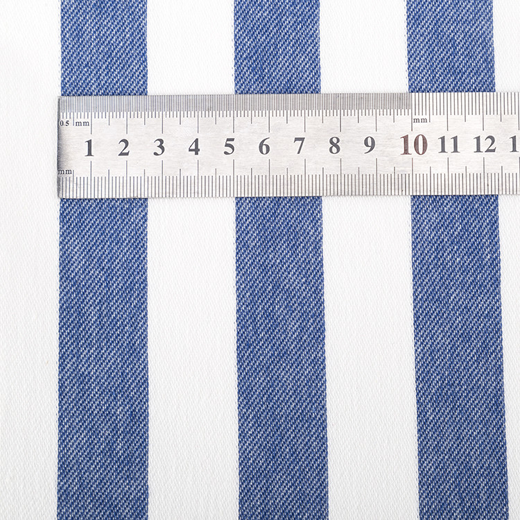 Dye Striped Knit Fabric Spring Skin Friendly Blue And White For Sweatshirt