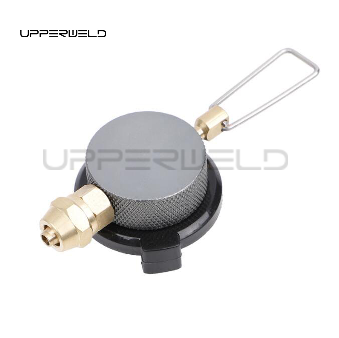 Black One-piece Gas Stove Cassette Regulating Valve Gas Tank Connector Switching Valve Stove Adapter