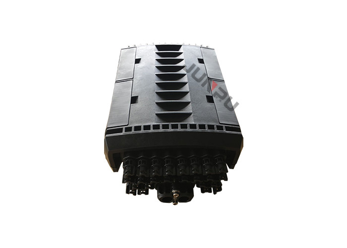 FTTH Fiber Optic Drop Cable 96 Core Fiber Optic Splice Black Closure Joint Box PP+GF
