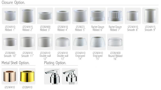 JY327-21 Shampoo Plastic Pump Dispenser Tops 28/410 24/410 Plastic Lotion Pump Top 2