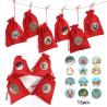 Buy cheap 15*17cm Reusable Canvas Drawstring Bags Pocket For Gift Jewelry from wholesalers