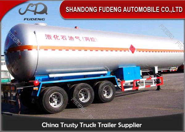 Buy cheap FUWA / BPW Tri - Axle LPG Tank Trailer Design Pressure 1.61MPa 50000 / 60000 Liters from wholesalers