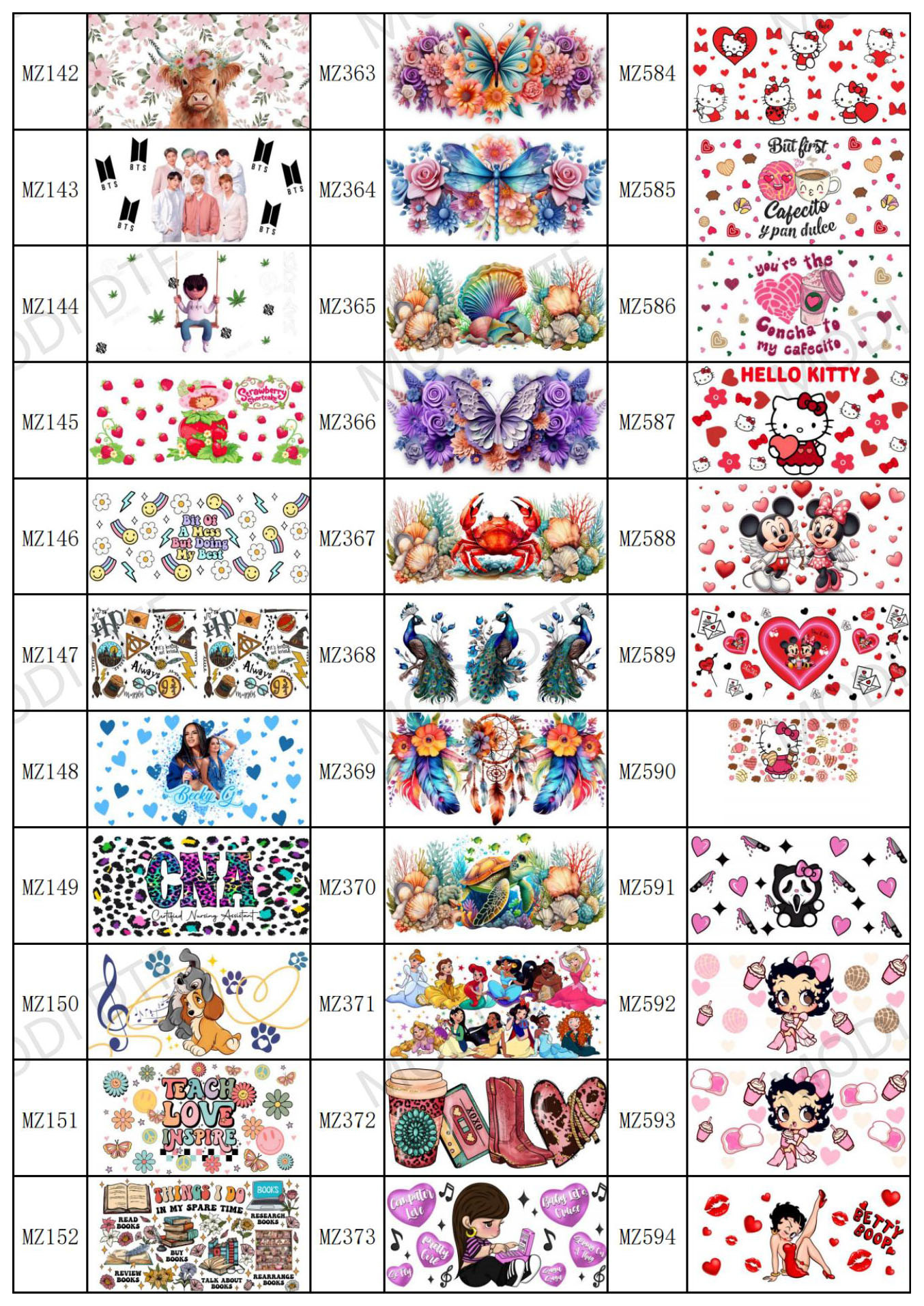 Valentine'S Day UV DTF Cup Wrap Transfers For Cups Wraps Libbey Glass Spanish Tumbler