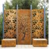 Buy cheap Standard ASTM Metal Garden Products Laser Cut Corten Steel Screen Panels from wholesalers