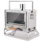 Stainless Steel Portable Foldable Heating Camp Stove for Outdoor Camping Graden