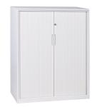 School Supermarket Light Grey Two Shelves Stainless Steel Cabinets