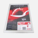 Waterproof Aluminum Profile Slim LED Light Box Sign Snap Frame 18mm Thickness