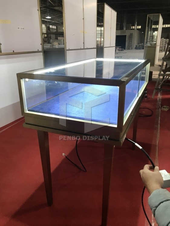 1200mm Jewelry Display Cabinet Counter OEM Metal Frame