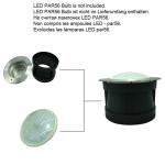 Embedded 304 Stainless Steel IP65 LED Flood Light Housing