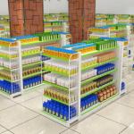 Affordable Price Beautiful Design Used Gondola Shelving Supermarket Shelves
