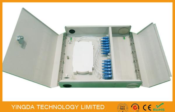 Two Door single / multi mode Fiber Optic Termination Box Cold Rolled Steel Sheet