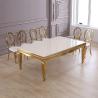 Buy cheap Modern 20 - 40mm Luxury Marble Dining Table 12 Seat 96x48x30inch from wholesalers
