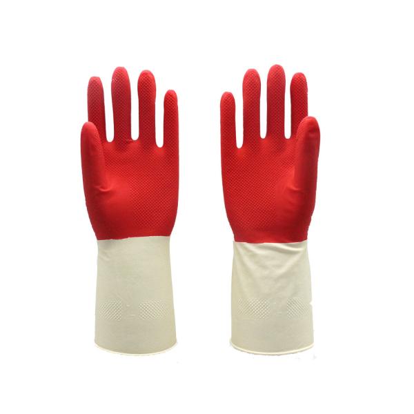 Buy cheap Household Rubber Dishwashing Gloves Chemical Resistant Safe Anti Skid from wholesalers