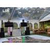Buy cheap 12M Length Luxury Wedding Tents Waterproof Clear PVC Roof Frame Outdoor Party Tents from wholesalers