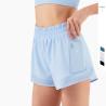 Buy cheap Summer Antibacterial Mesh Double Layer Active Yoga Shorts Workout Pocket Shorts from wholesalers