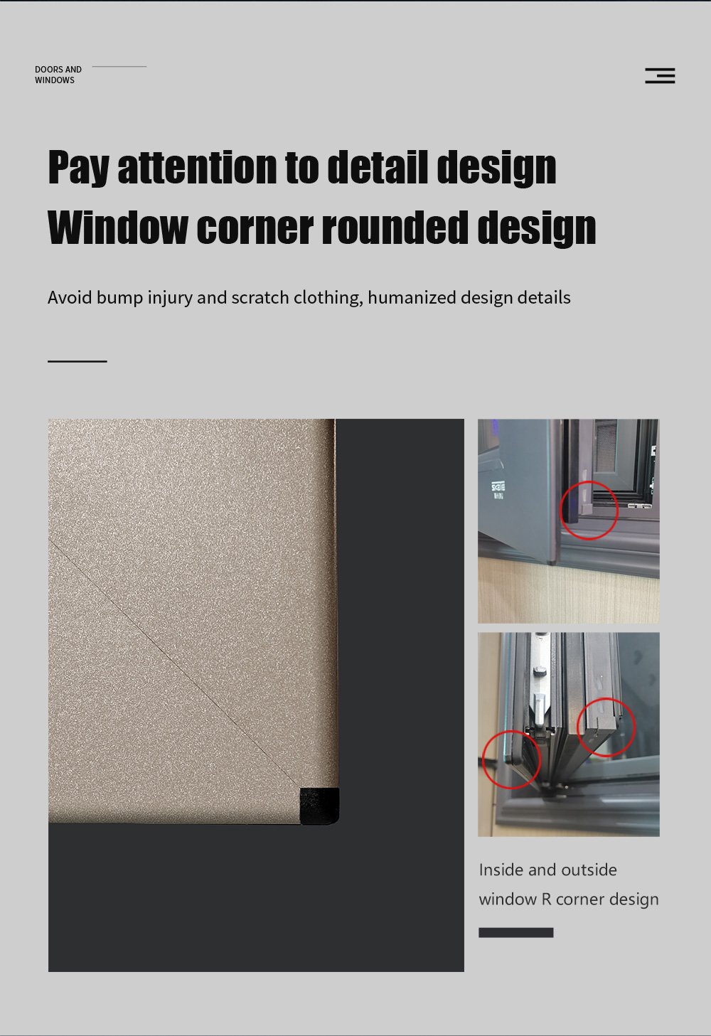 70mm Width Aluminum Alloy Frame BI Fold Windows with Modern Design and Sliding Window