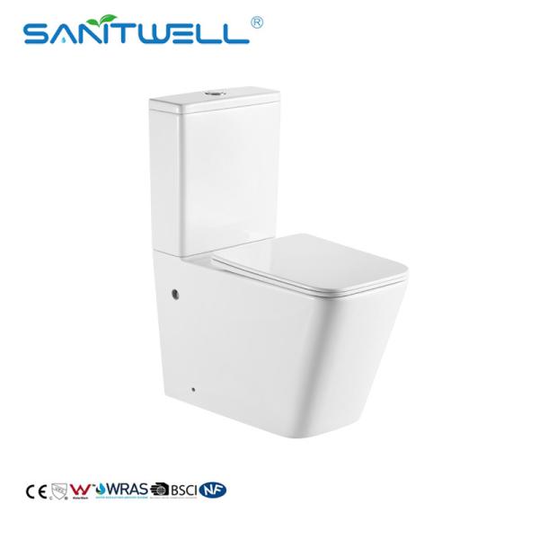 Buy cheap China Suppliers New Models UF Seat Cover Two Piece Rimless Toilets For Bathroom from wholesalers
