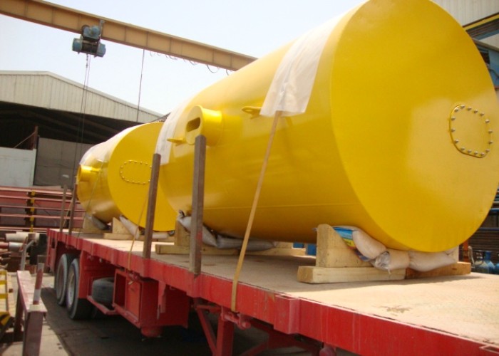 Foam Filled Marine Cylindrical Steel Mooring Buoy With High Toughness