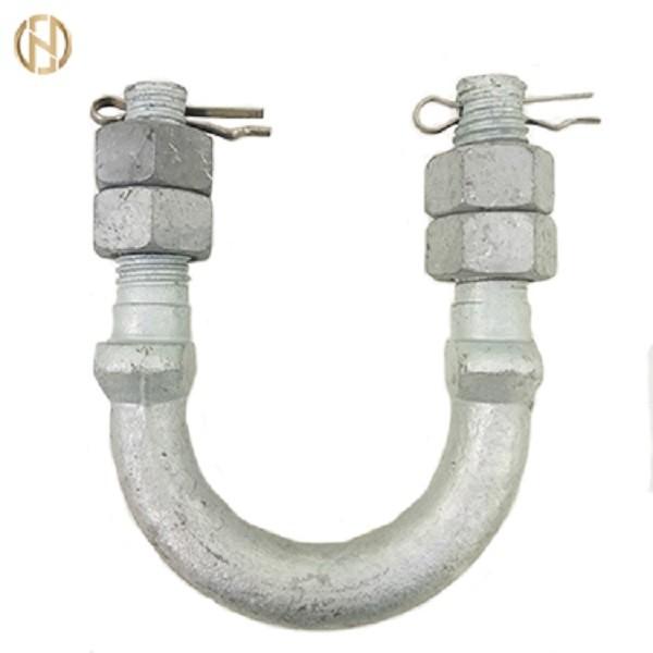 Buy cheap Silver Color Pole Accessories U Type Bolts For Tower Fasteners Tower Fittings from wholesalers