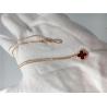 Buy cheap Lower Shaped Thin Gold Chain Necklace , 18k Gold Pendant Necklace With Gemstone from wholesalers