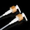 Buy cheap Popular in stock plastic bottle manufacturers 24 28 410 white plastic PP actuator bamboo wooden covering lotion pump from wholesalers