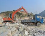 4 Wheel Drive Wheel Digger With Breaker Hammer 360 Degree Rotation