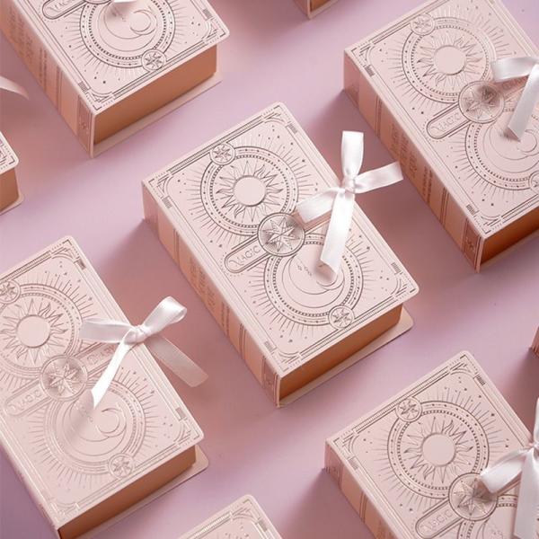 Buy cheap Book Type Magnetic Clousre Paper Packaging Gift Box With Ribbon Custom Logo Printed from wholesalers