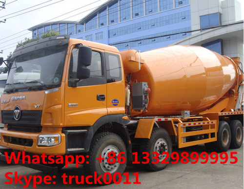 Buy cheap Foton LHD Euro 3 8*375hp 16cbm cement mixer truck for sale, factory sale 8*4 heavy duty mixer drum mounted on truck from wholesalers