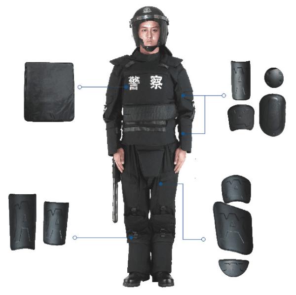 Full Body Anti Riot Suit Gear Armor With Carrying Bag For Police And Military