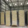 Buy cheap heat insualation corrugated grey white caravan wall rock wool sandwich panel from wholesalers