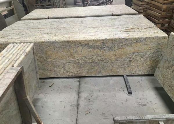 Buy cheap Golden Solid Granite Countertops , Kitchen / Bathroom Granite Countertop Slabs from wholesalers