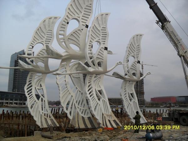 Buy cheap Outdoor stainless steel sculpture from wholesalers