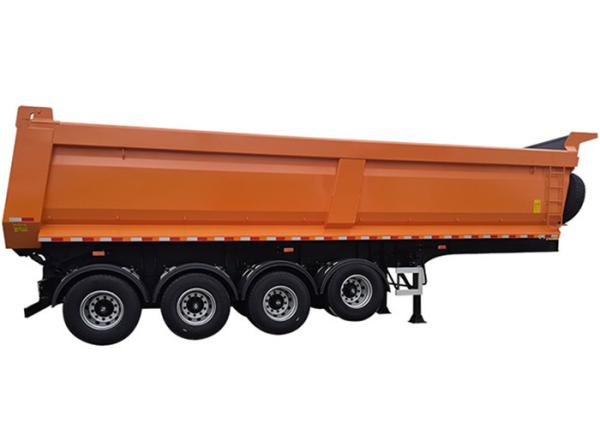 Buy cheap 4 Axles Bulk Cargo Tipper Truck Trailer Heavy Duty U Shape 40 Ton from wholesalers