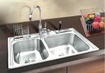 Handmade Kitchen Project Sink / Double Bowl Stainless Top Mount Sink