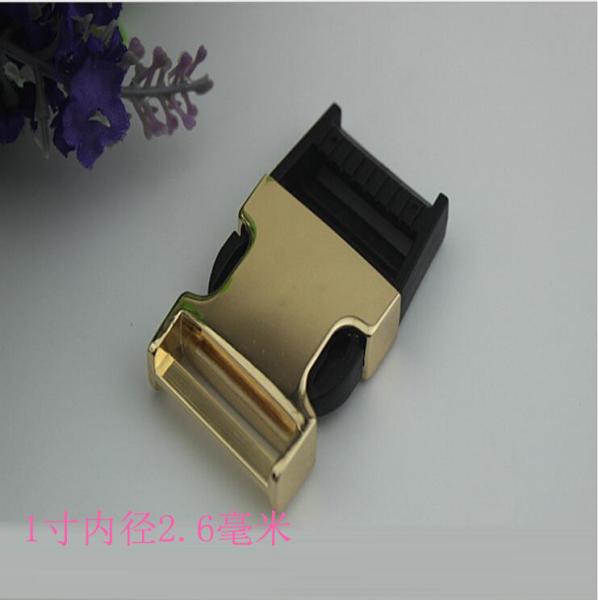 Buy cheap Wholesale factory bag accessories custom light gold quick release metal belt buckle for backpack from wholesalers