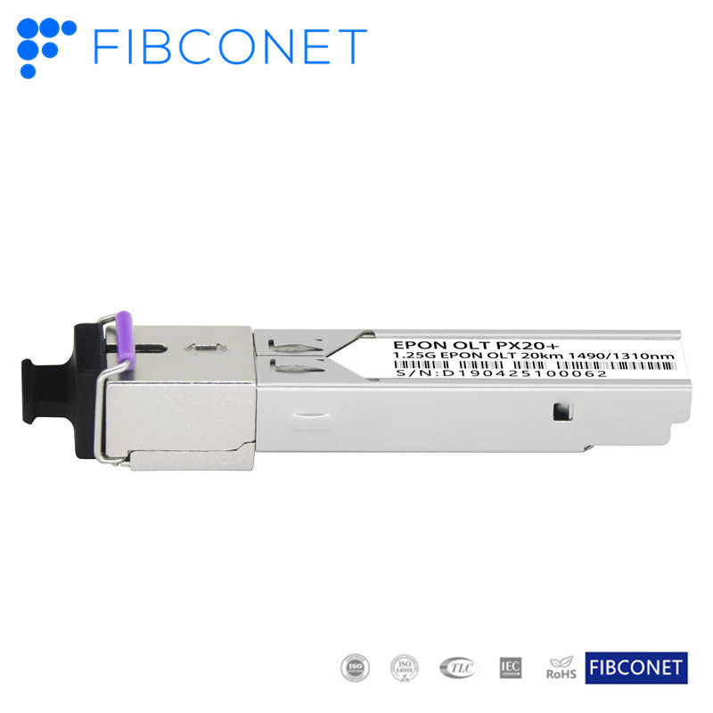 30g Fiber Optic 1.25gtx/1.25grx 20km Tx1490nm/Rx1310nm SMF Sc Epon Olt SFP Px20 Fiber Epon Ont SFP Module