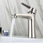 SUS304 Stainless Steel Single Hole Single Handle Basin Mixer in Matte Black