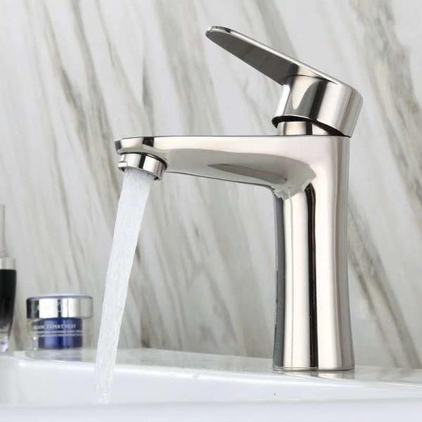 SUS304 Stainless Steel Single Hole Single Handle Basin Mixer in Matte Black
