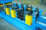 Heavy Duty Door Frame Roll Forming Machine , Door Guide Rail Roll Forming Line