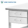 Buy cheap Fully Welding Stainless Steel Furnishing 800mm X 800mm X 800mm Stainless Steel Desk With Drawer from wholesalers