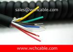 UL20280 (24AWG) 8 Conductors Oil Resistant TPU Spiral Cable Black Jacket with