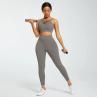 Buy cheap 3 Pieces Women Sportswear High Waist Leggings Suit Custom Logo from wholesalers