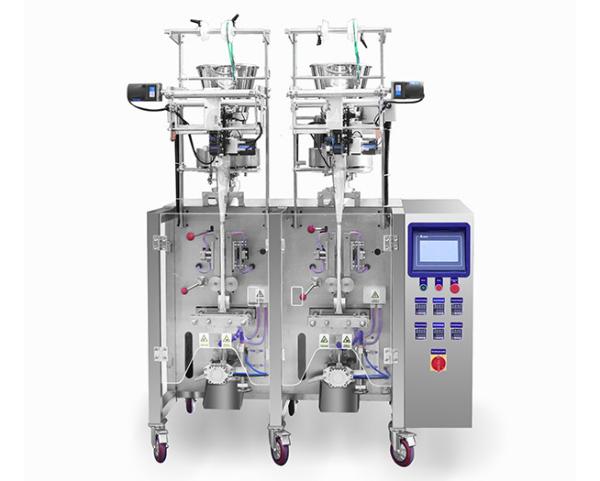 Buy cheap Double Lines Vertical Automatic Granule Packing Machine Small Snacks Pouch from wholesalers