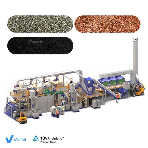 Buy cheap 500kg/h Capacity Black Mass Scrap Recycling Battery Machine with 14700 kg Weight from wholesalers