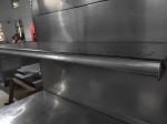 Factory custom color size metal single-sided department store shelves black