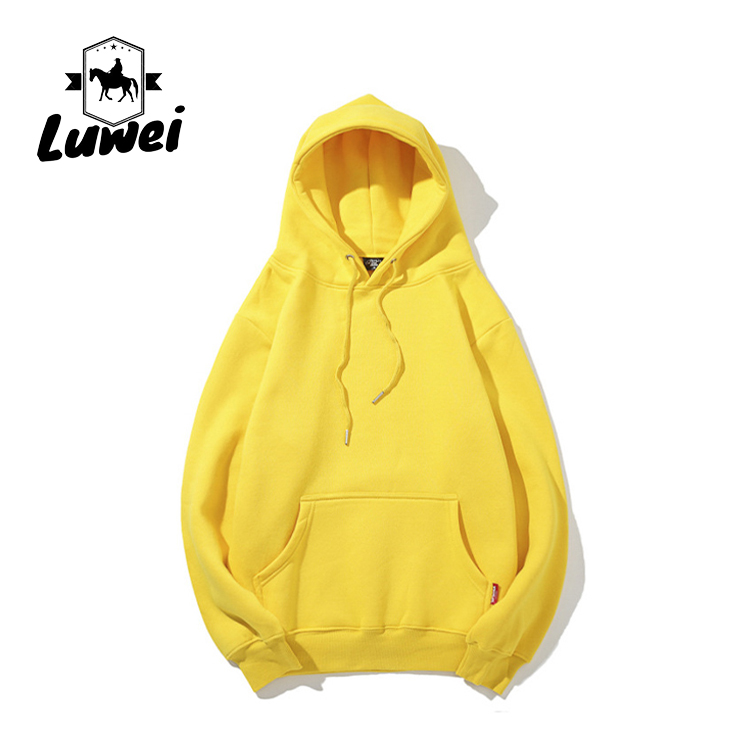 Streetwear Knitted Blank Custom Logo Cotton Black 320g Fitted Gym Over Size Pullover Tracksuit Mans Hoodies