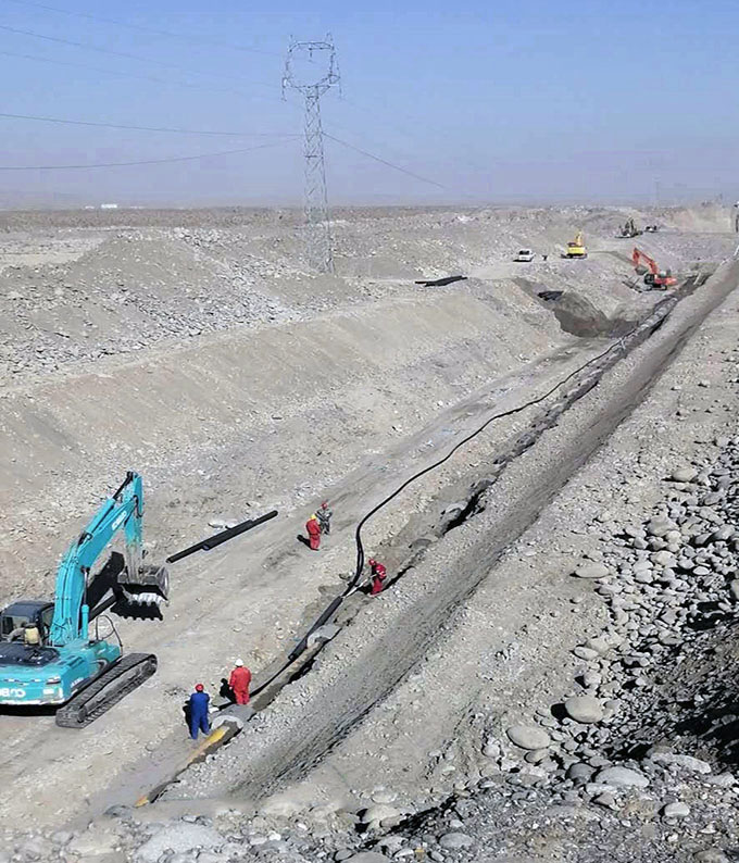 UHMWPE PVC Polyethylene Pipe Gas Line 6mm Thickness Underground