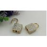Buy cheap China manufacturer zinc alloy light gold diamond decorative square padlocks from wholesalers